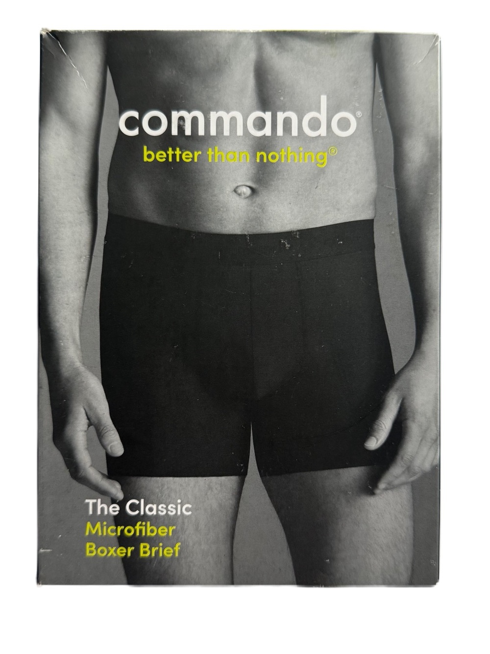 Commando The Classic Microfiber Boxer Brief Size XL NWT Black